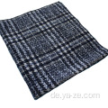 Wollstoff Plaid Tweed schwarzweiß für Mantel